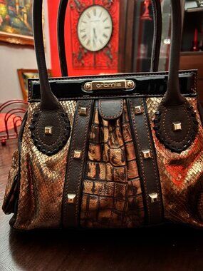 Cromia Leather Satchel